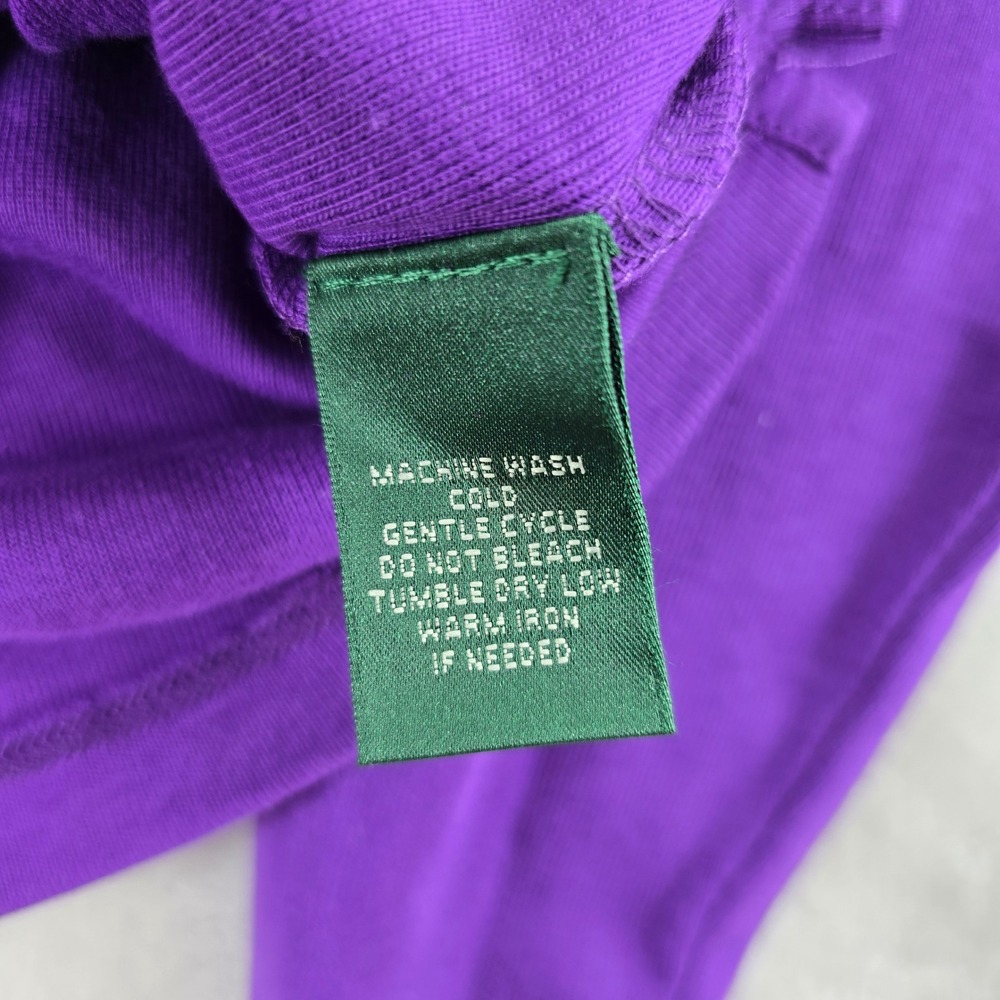 Lauren Ralph Lauren Top Womens PL Long Sleeve Tee Purple Magenta Lot of 2 NWT - Picture 10 of 16